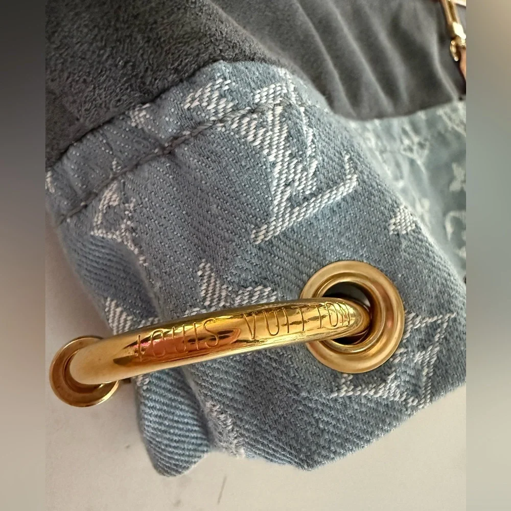 LOUIS VUITTON Monogram Denim Daily GM ~ EUC w/LV Dust Bag - Picture 11 of 16